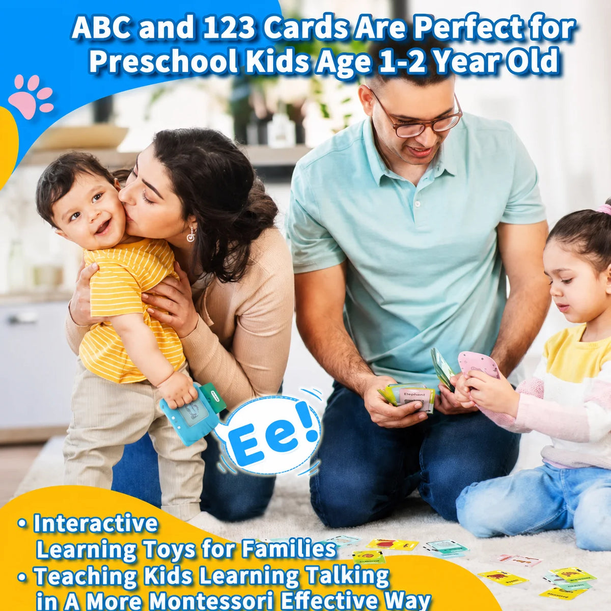 Talking Sight Words Flash Cards Educational Speech Therapy Learning Toy