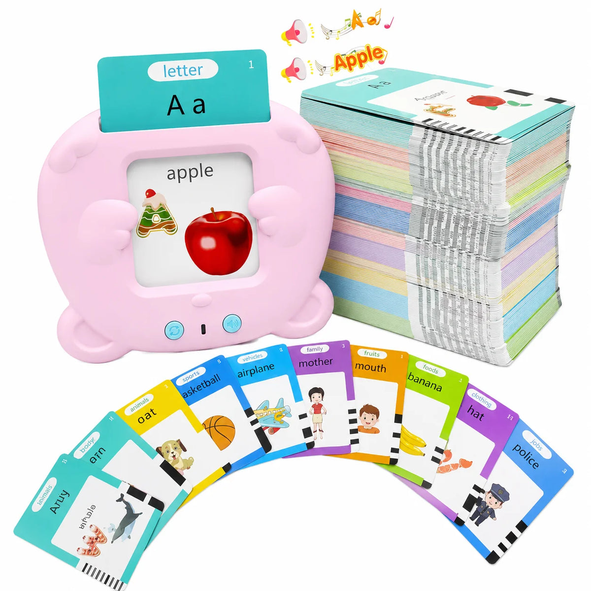 Talking Sight Words Flash Cards Educational Speech Therapy Learning Toy
