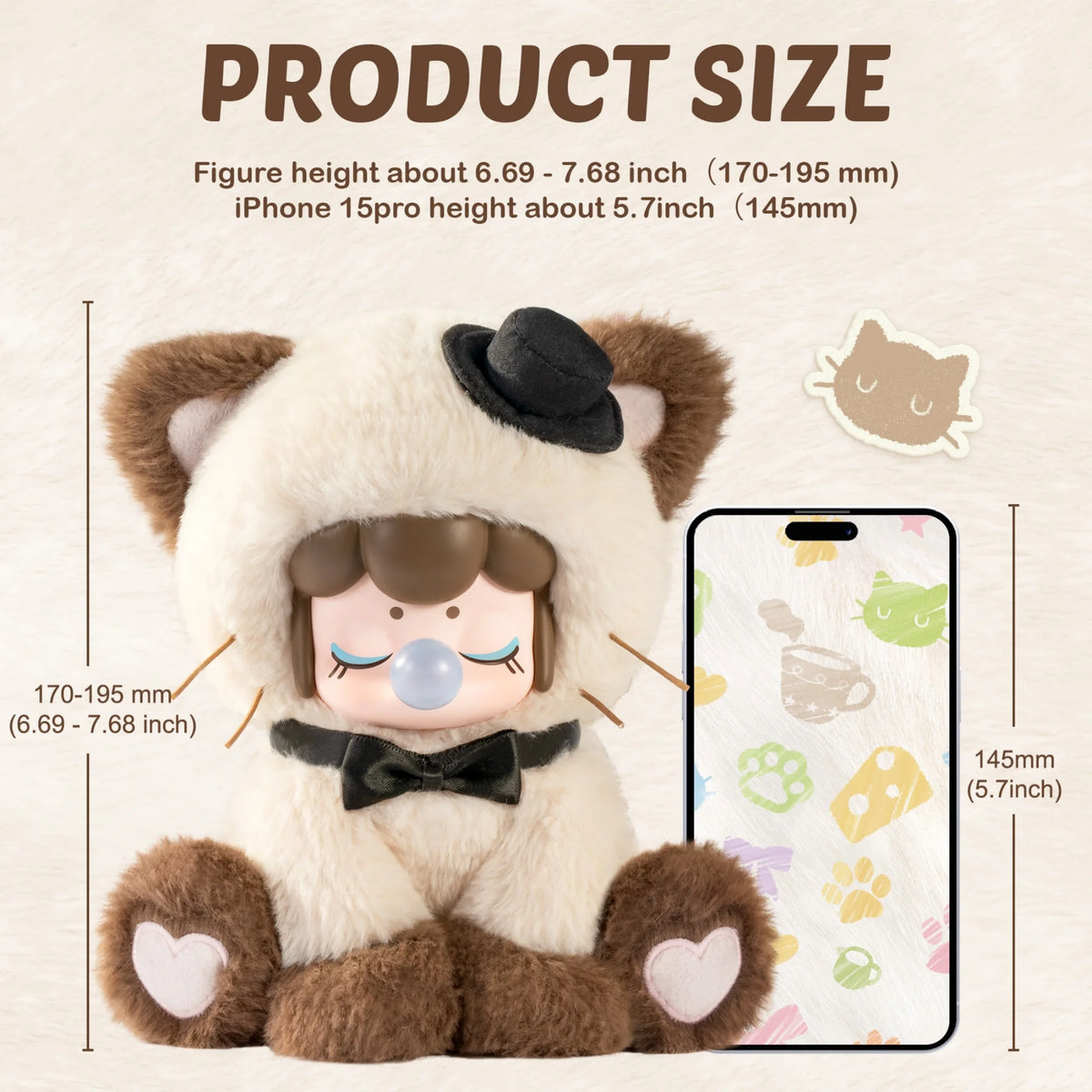Rolife Nanci Tea Time Kitties Plush Blind Box Collectible Dolls