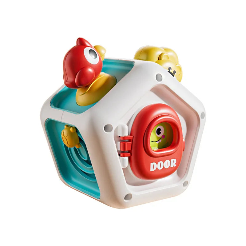 Montessori Sensory Toys Baby Busy Cube Activity Travel Toy Educational Learning Fidget Toys for Fine Motor Skills Children Gift