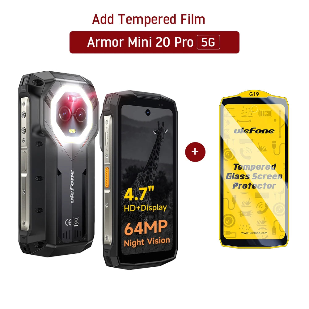 Ulefone Armor Mini 20 Pro 5G Rugged Android Smartphone