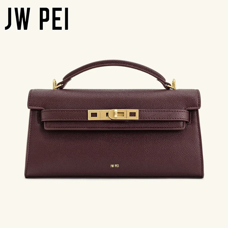 JW PEI Crocodile Embossed Top Handle Crossbody Handbag