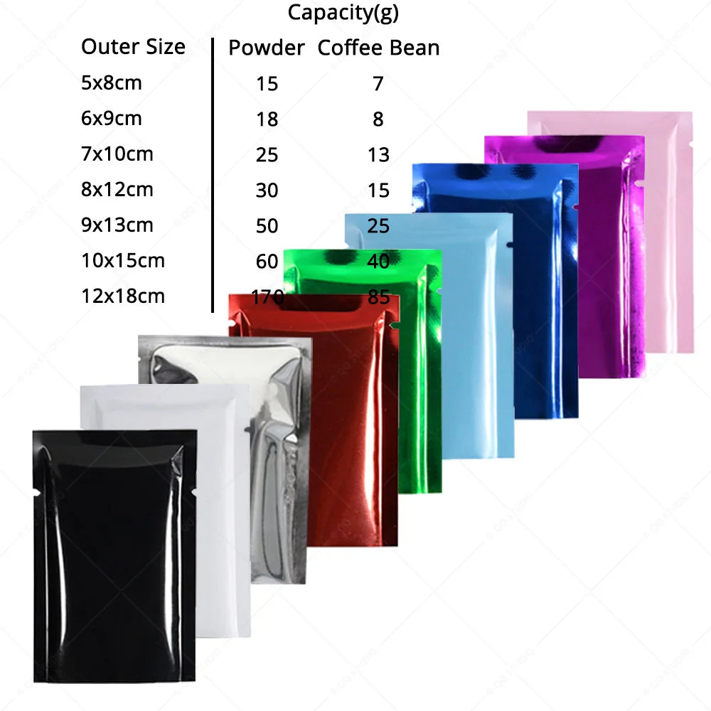 VoluPack Aluminum Foil Heat Seal Smell Proof Packaging Bags