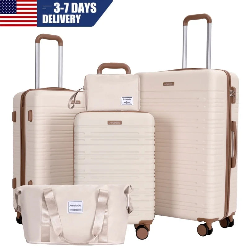 Travelhouse Spinner Luggage Set With Hard Shell And TSA Lock