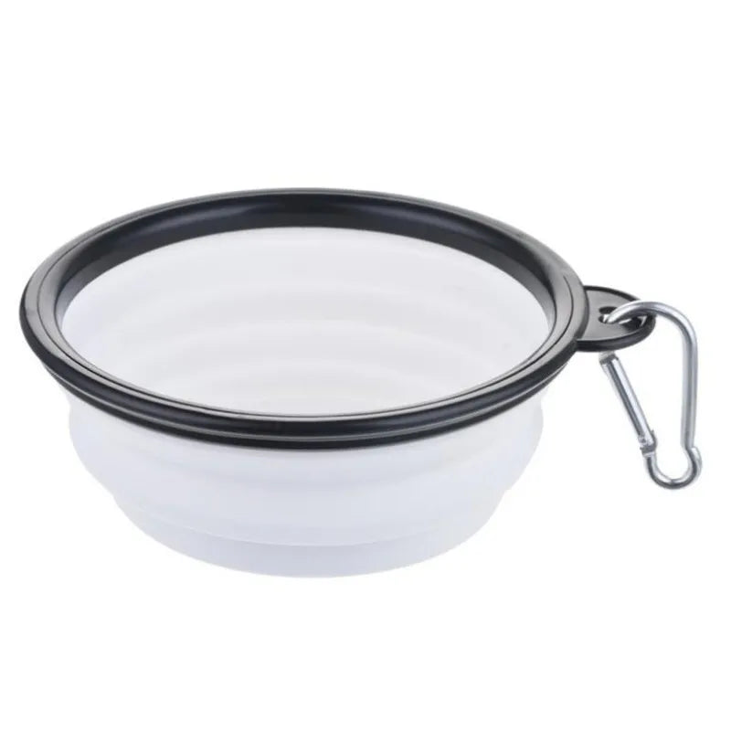 Portable Collapsible TPR Pet Food Bowl For Cats And Dogs