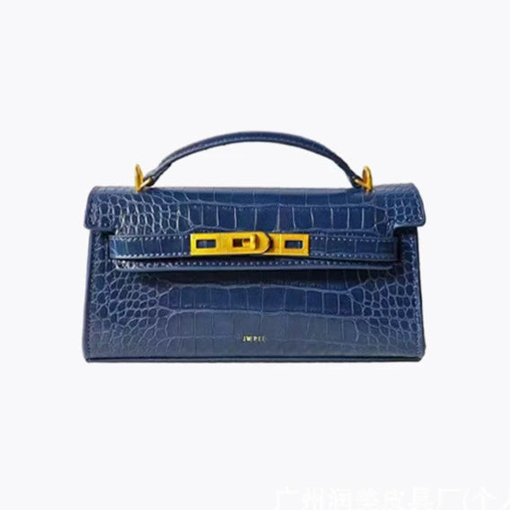 JW PEI Crocodile Embossed Top Handle Crossbody Handbag