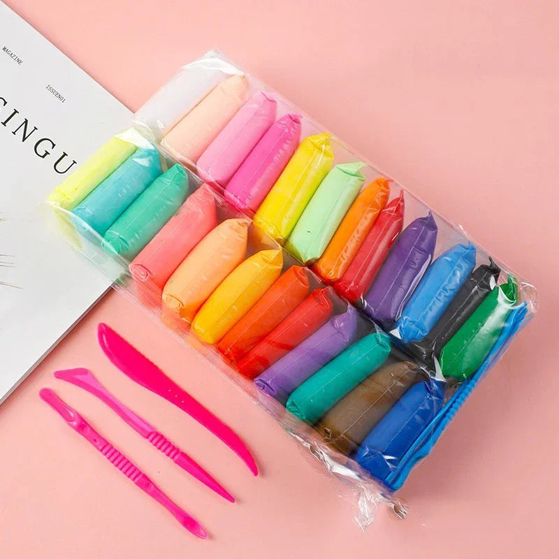 Miuioee Air Dry Modeling Clay Creative DIY Craft Set for Kids