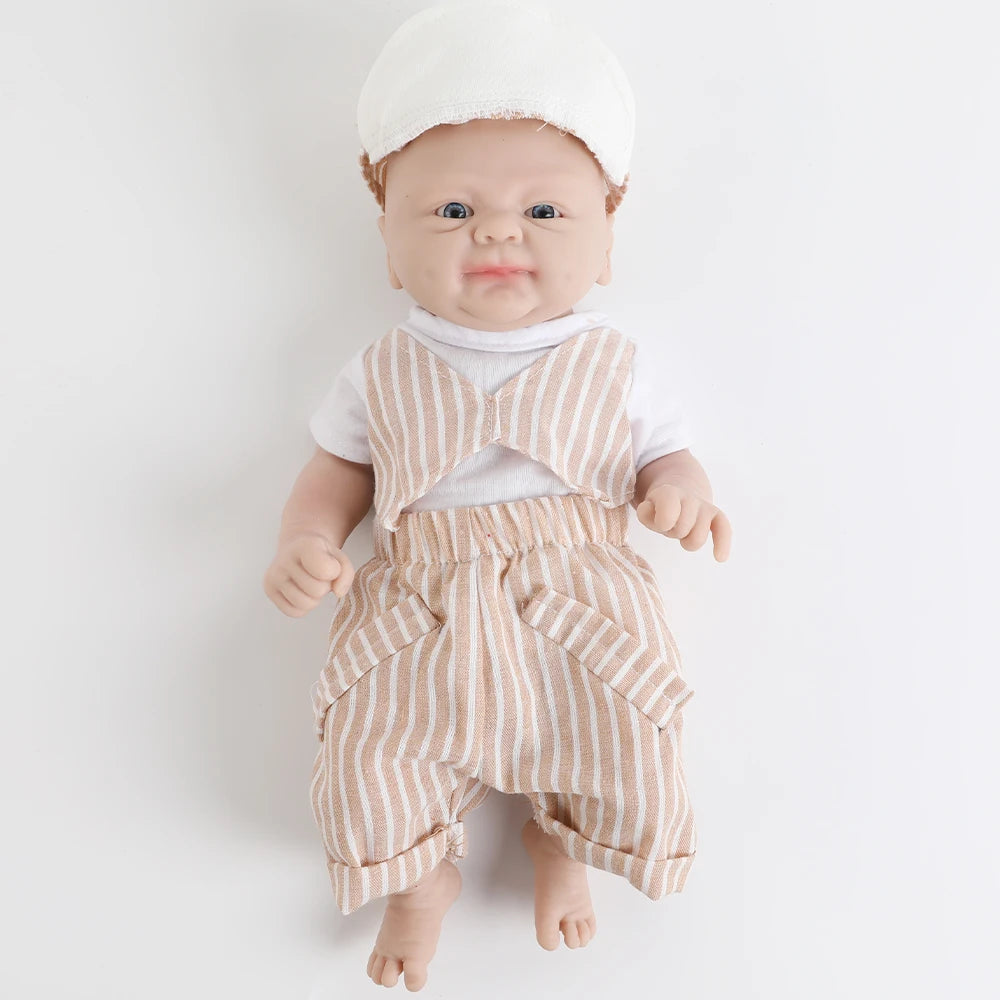IVITA 14inch 1.65kg 100% Silicone Bebe Reborn Doll Soft Lifelike Baby DIY Blank Handmade Toys Realistic Girl Baby Dolls for Children Adult Christmas Collectors Gift