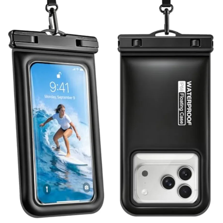 Floating Waterproof Phone Pouch With Lanyard For Smartphones