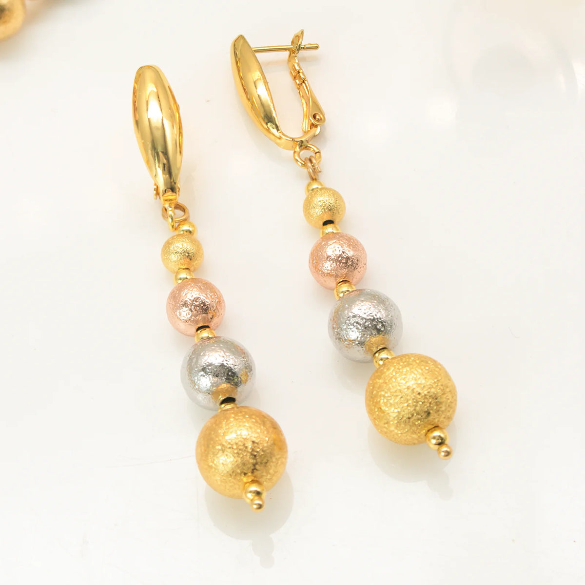 GZJPEI Women's Fashion Jewelry Set With Necklace Bracelet Earrings Ring