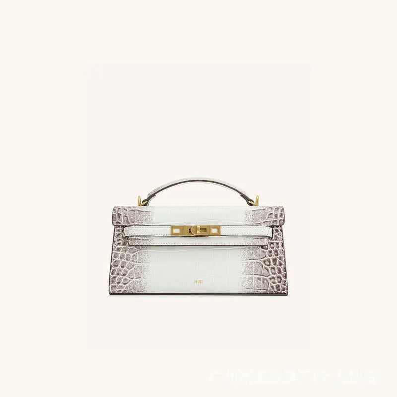 JW PEI Crocodile Embossed Top Handle Crossbody Handbag