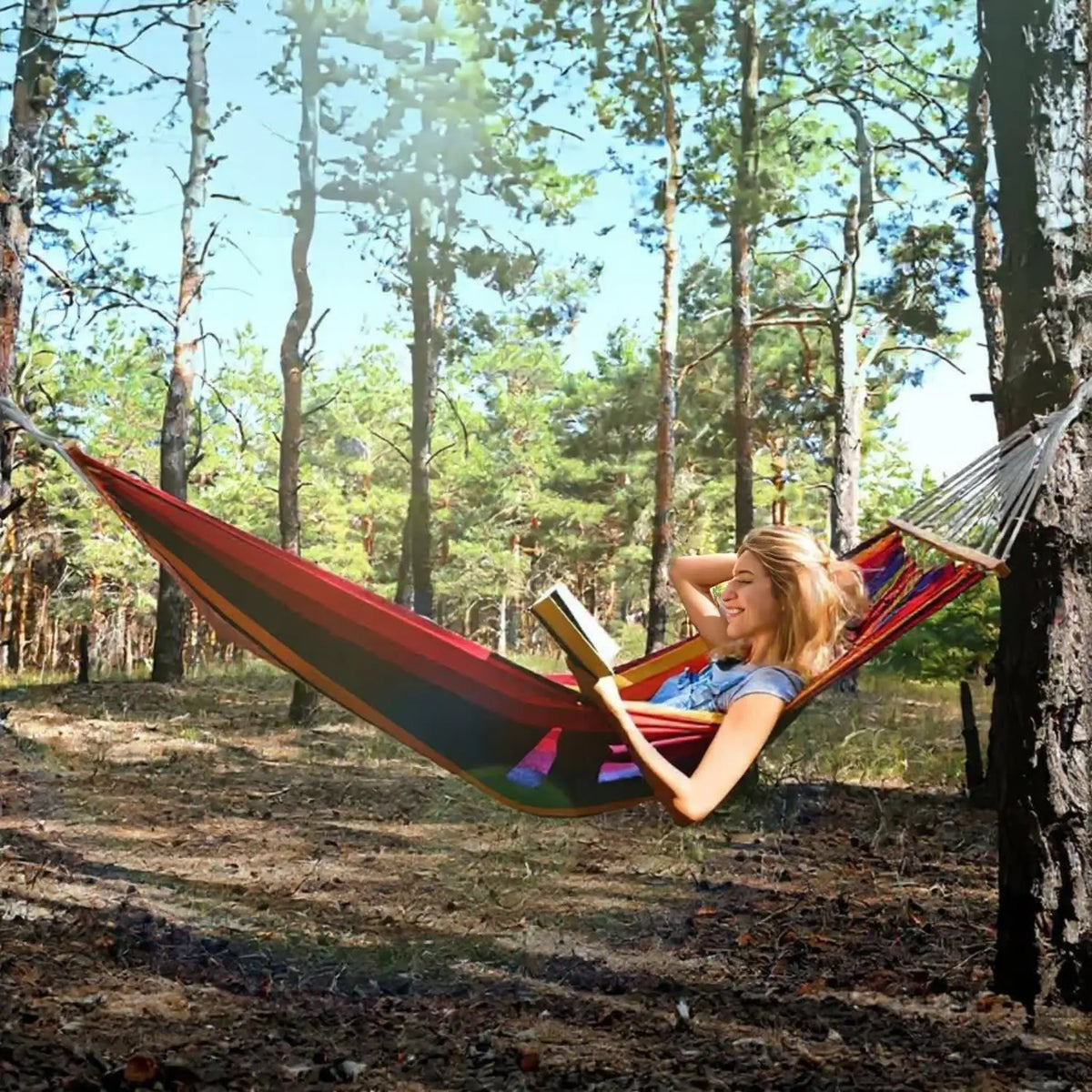 Gyroor Adjustable Stand Hammock With Storage Bag For Outdoor Relaxation