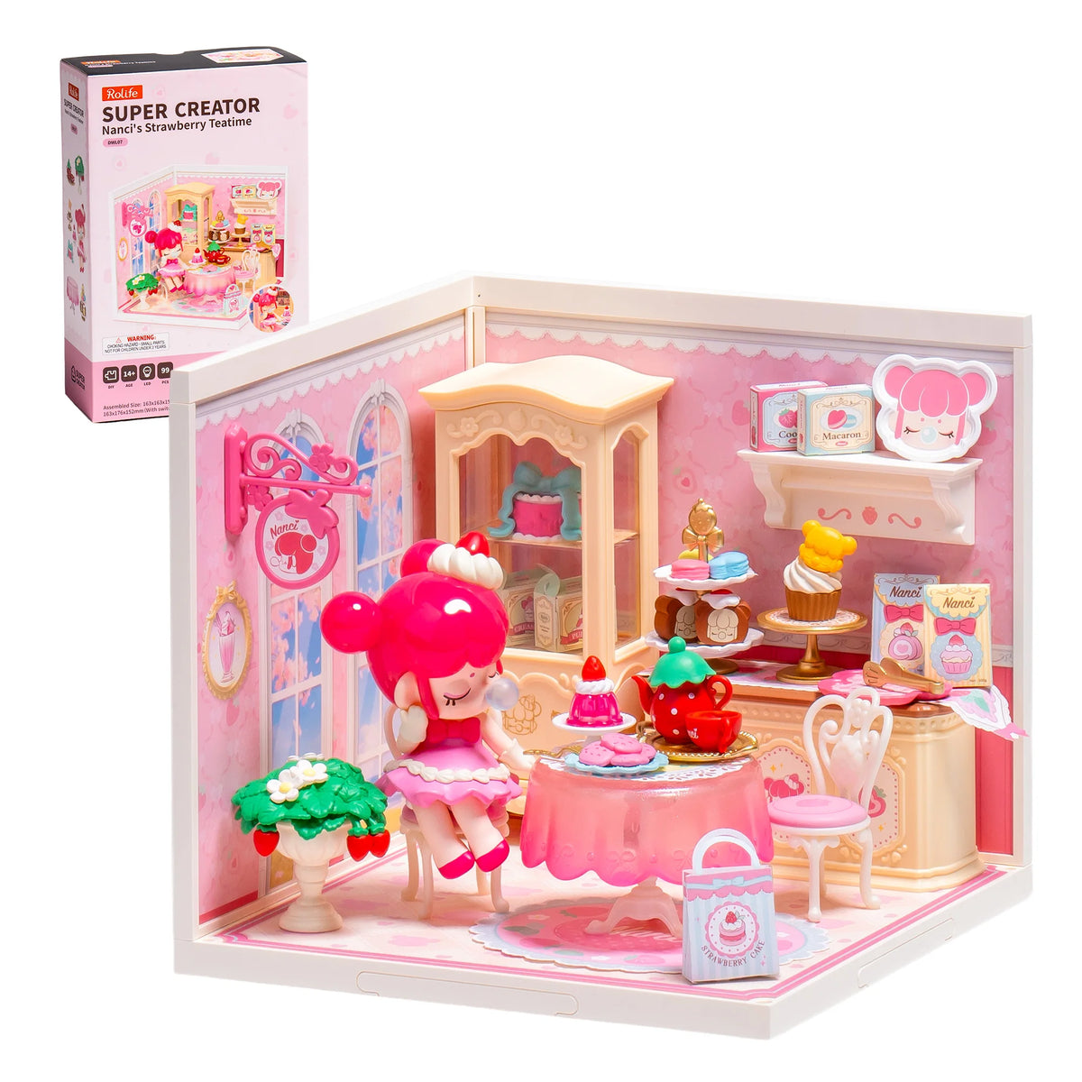Rolife Nanci Strawberry Teatime DIY Dollhouse Puzzle Building Kit