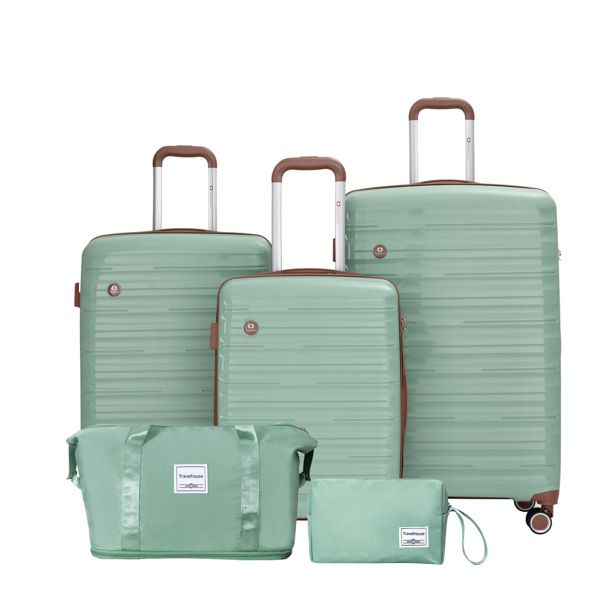 Travelhouse Hardcase Luggage Set With Spinner Wheels And TSA Lock