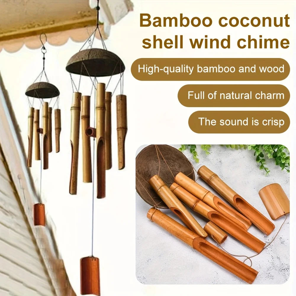 Bamboo Wind Chimes For Garden Home And Outdoor Decor