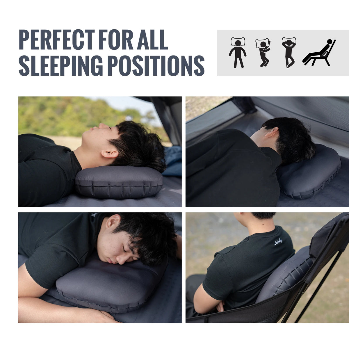 OneTigris Airdream Inflatable Camping Pillow for Travel and Backpacking