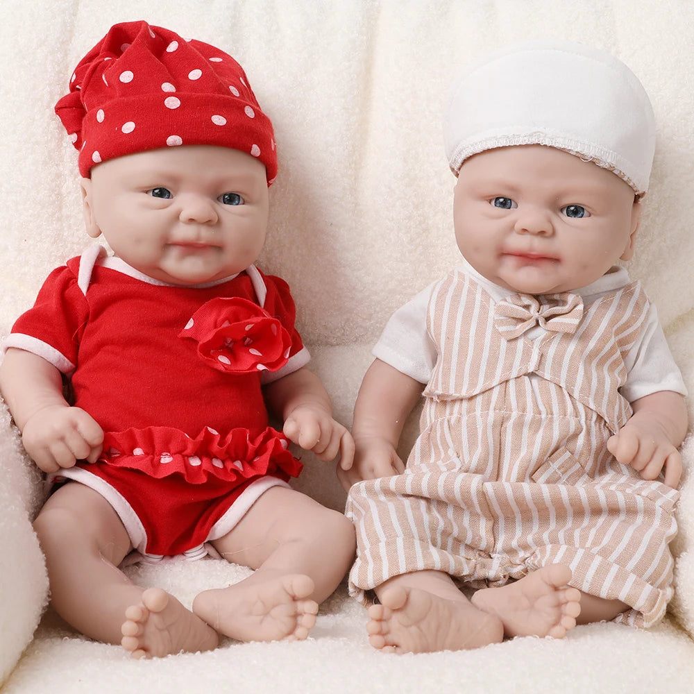 IVITA 14inch 1.65kg 100% Silicone Bebe Reborn Doll Soft Lifelike Baby DIY Blank Handmade Toys Realistic Girl Baby Dolls for Children Adult Christmas Collectors Gift