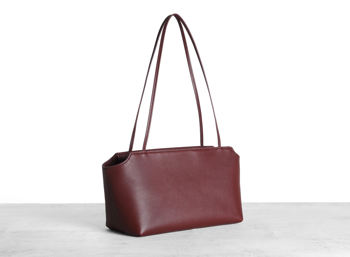 Terrasse Style Dyed Lambskin Top Handle Shoulder Bag for Women