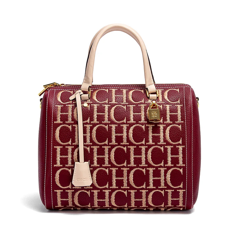 CHCH Women's Shoulder Bag New Embroidered Letter Design Handbag Women's Tote Bag