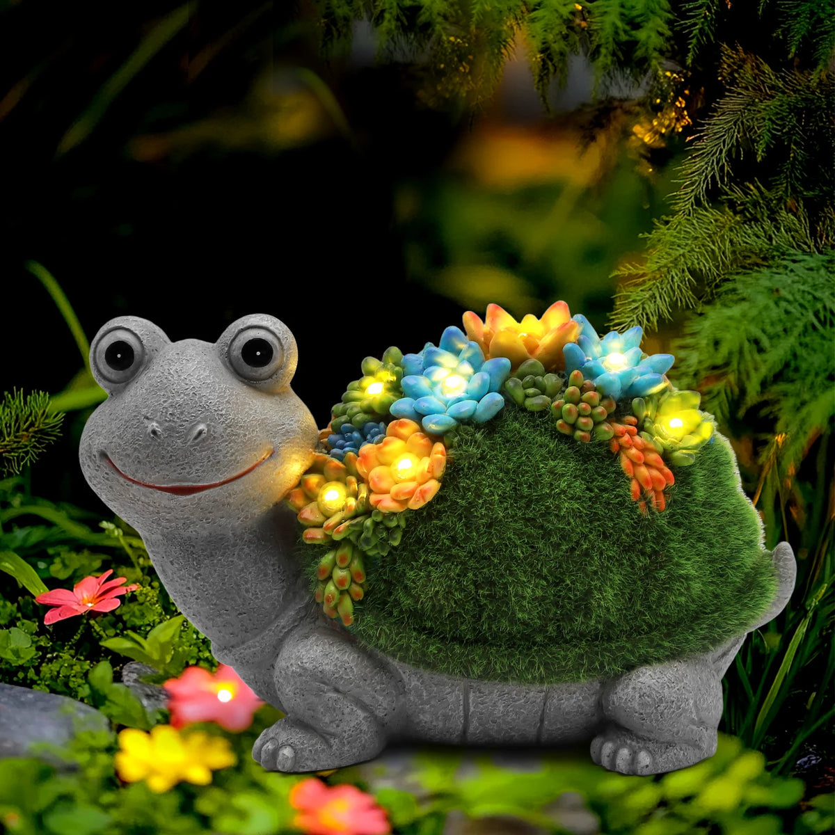 Solar Garden Turtle Statue Light for Outdoor Lawn Decor