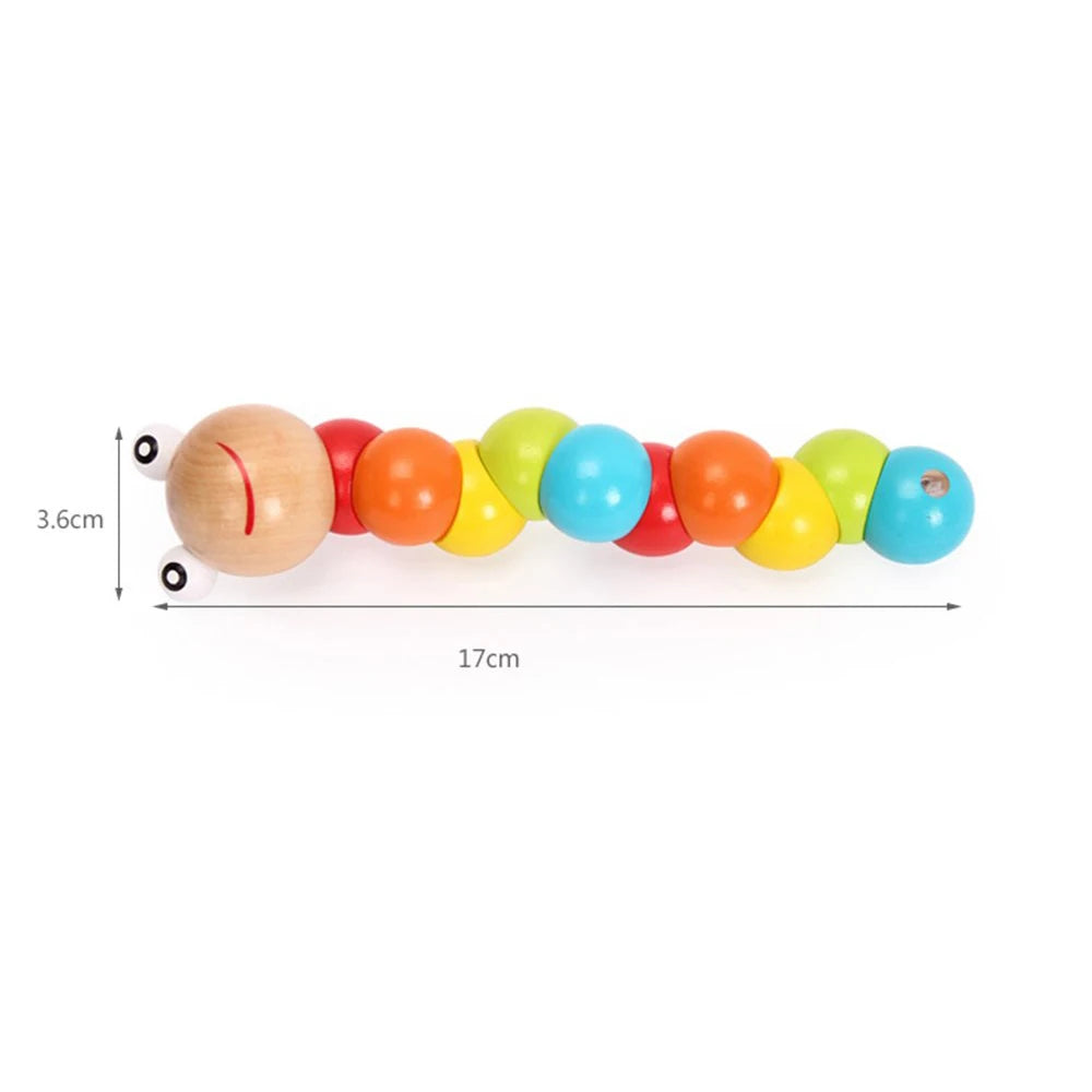 Rainbow Stacker Wooden Ring Educational Toy Kids Tower Stack Up Blocks Color Shape Game Baby Montessori Toys for Children Gifts