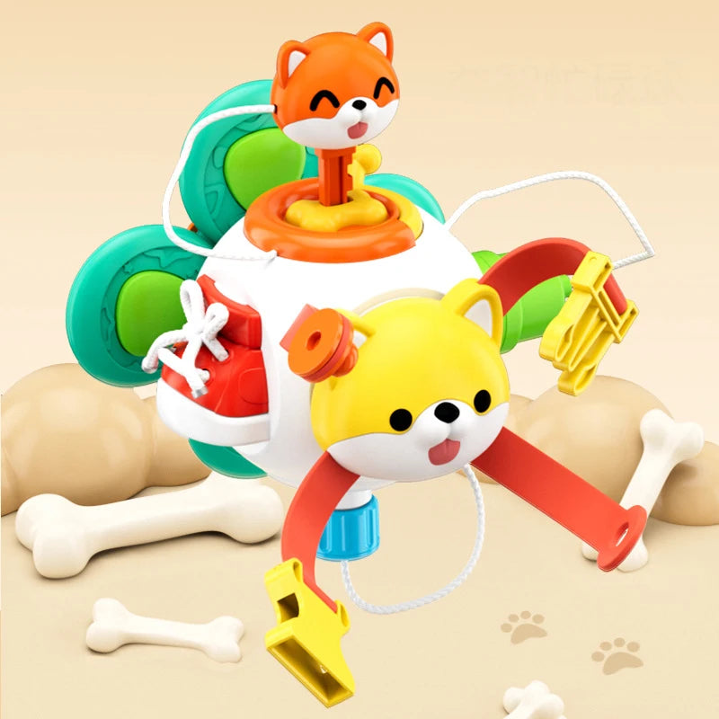 Montessori Sensory Toys Baby Busy Cube Activity Travel Toy Educational Learning Fidget Toys for Fine Motor Skills Children Gift