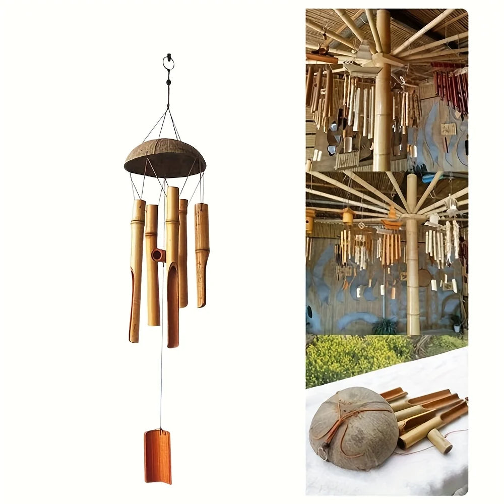 Bamboo Wind Chimes For Garden Home And Outdoor Decor