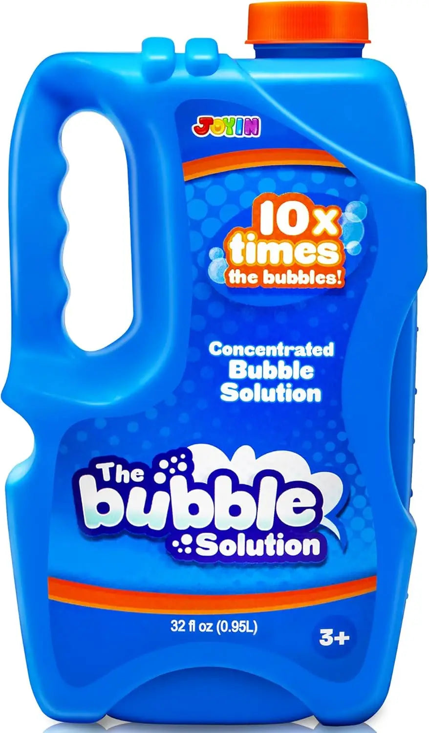 JOYFY 32 OZ Concentrated Bubble Solution for Bubble Machines (Up to 2.5 Gallons) Concentrated Solution Refills for Machine Wands