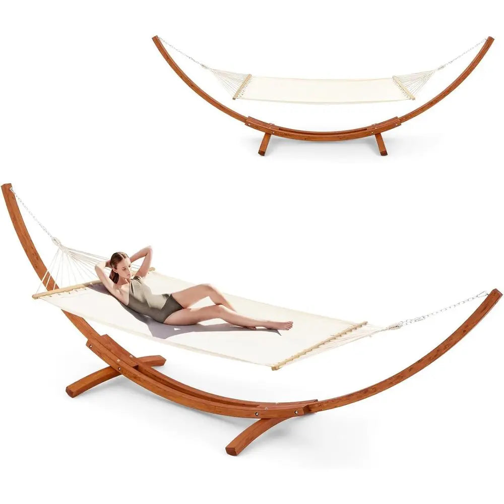 Heavy Duty Two Person Hammock With Stand for Patio Use