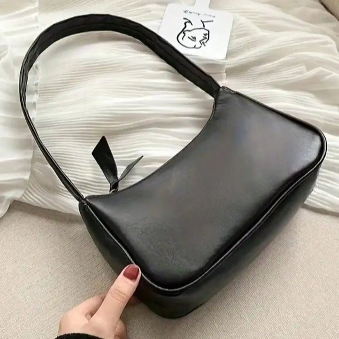 Womens PU Leather Crossbody Tote Bag for Everyday Shopping