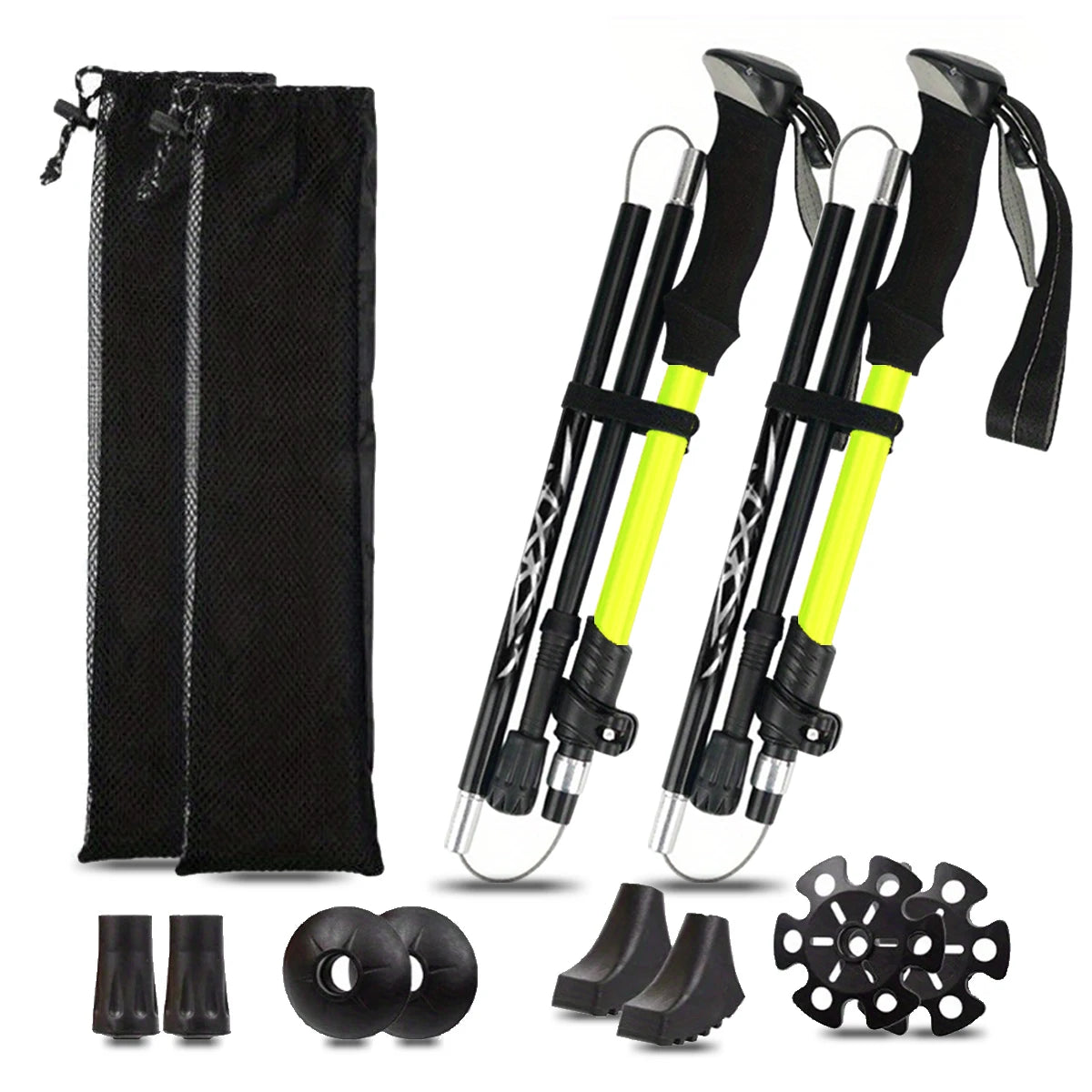 Ultralight Aluminum Folding Trekking Pole for Hiking and Mountaineering