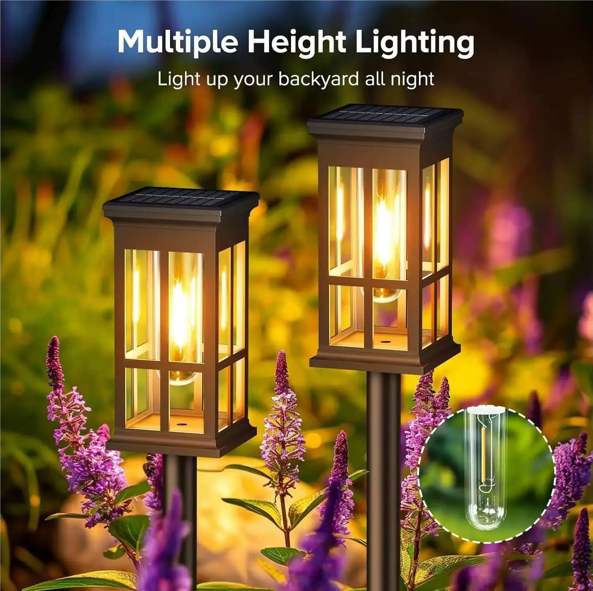 Solar Pathway Light Outdoor LED Landscape Lamp IP65 Waterproof