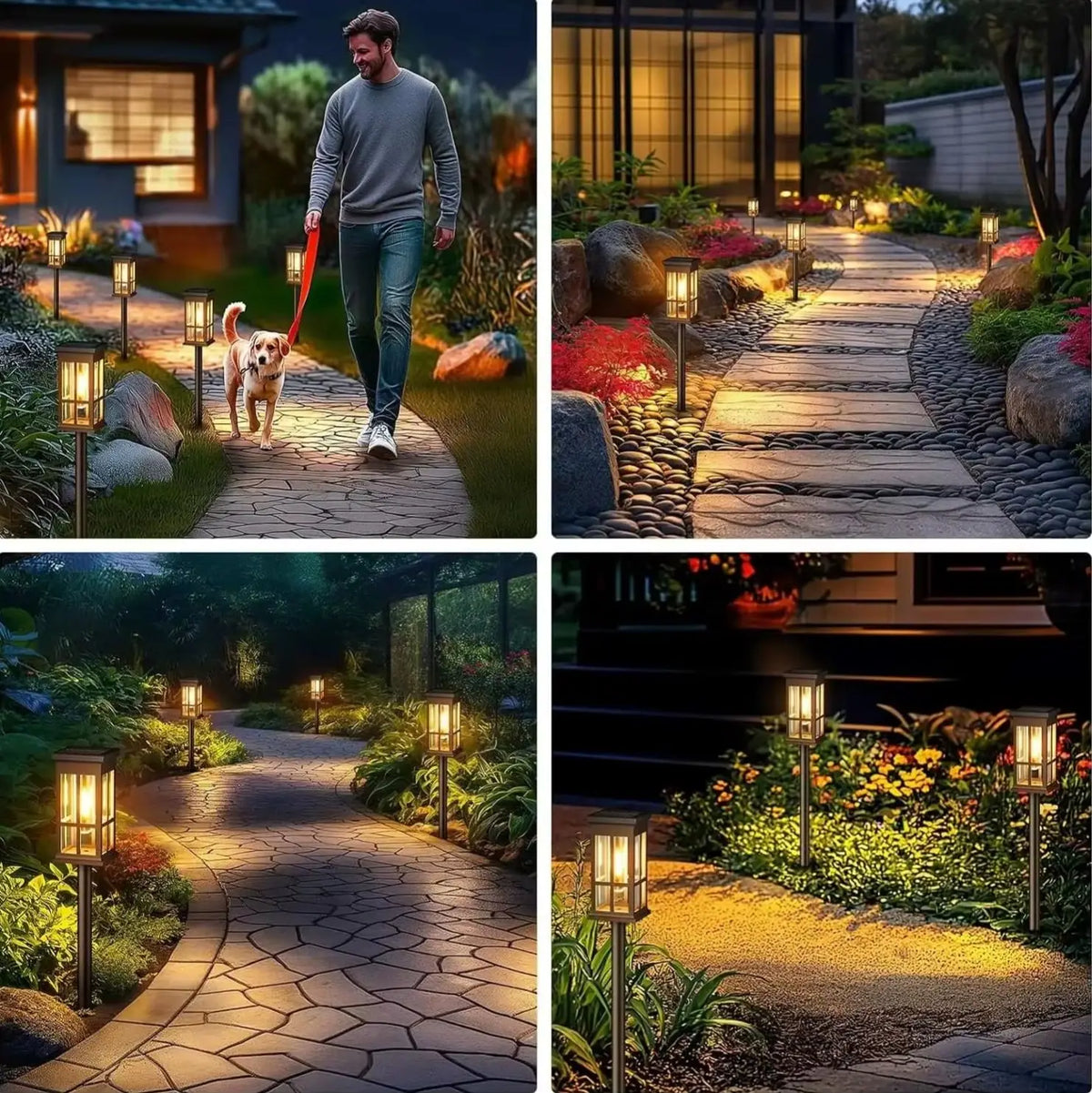 Solar Pathway Light Outdoor LED Landscape Lamp IP65 Waterproof