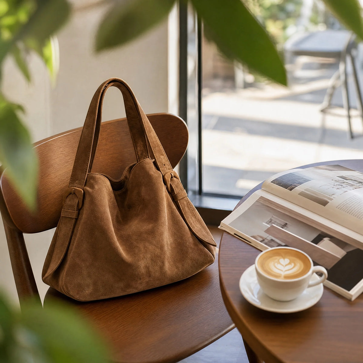 Vintage Bucket Bag With Shoulder And Crossbody Carry