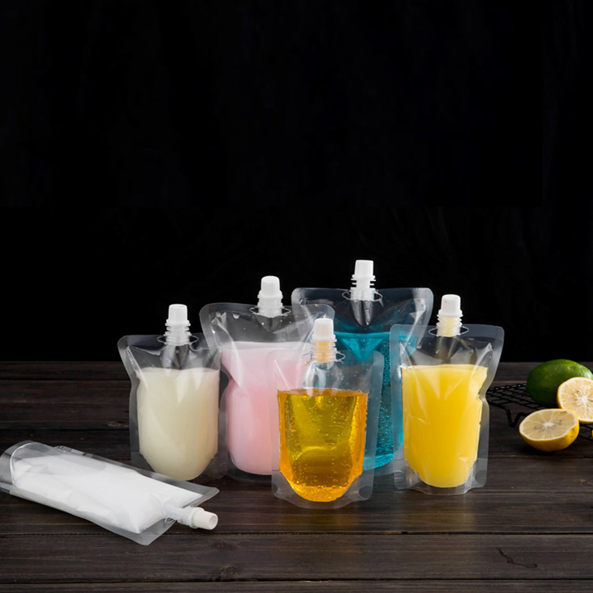 VoluPack Eco Friendly Stand Up Spout Pouches For Drinks