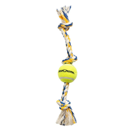 Extra Large 36 Inch Long 5 Knot Super Strong Cotton Blend Tug Rope Dog Chew Toy for Aggressive Chewers Large Breed Dogs Over 80 lbs Interactive Play Teeth Cleaning Durable Rope for Pulling Tossing Fetch Training Heavy