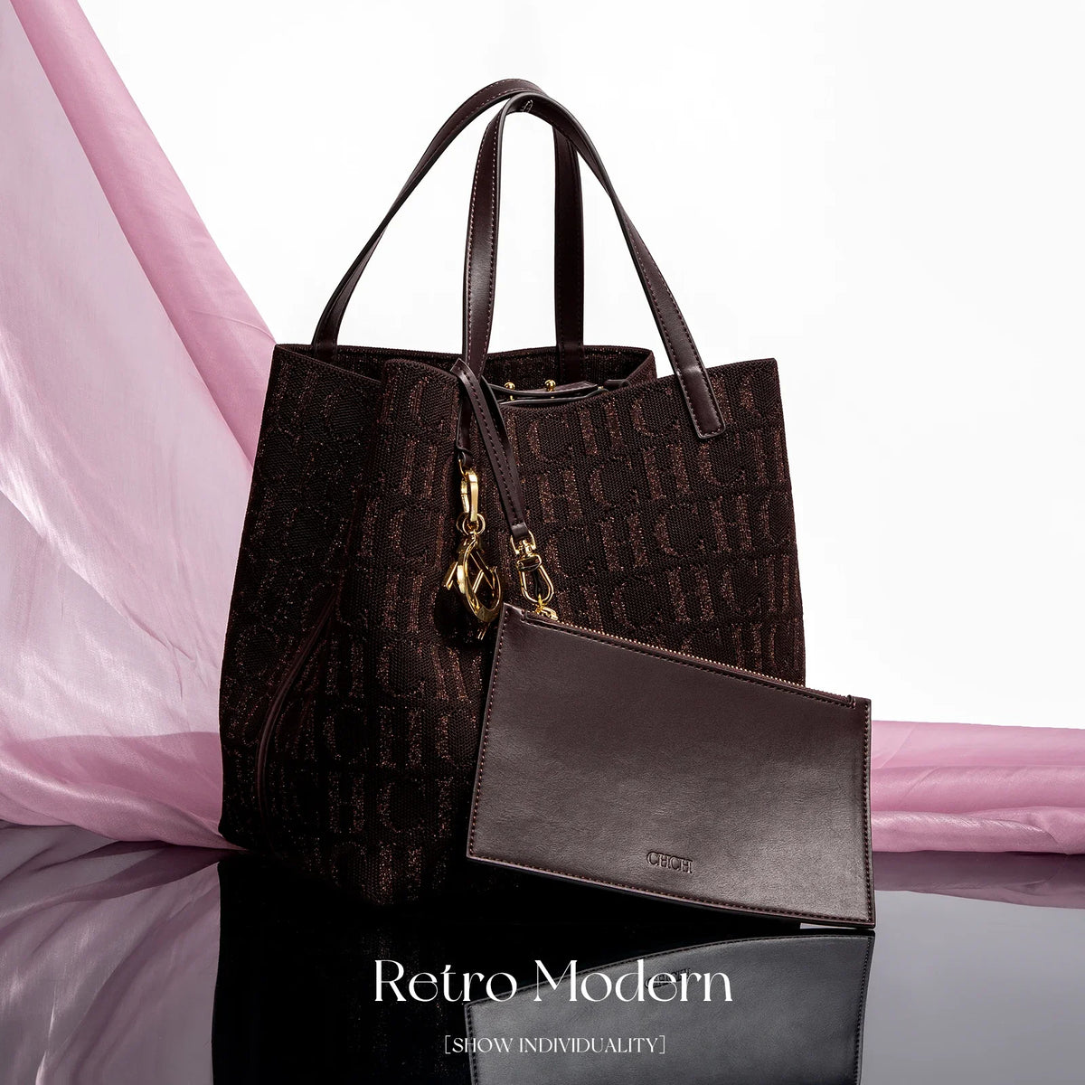 Large Capacity Letter Design Small Card Bag Accessories Handbag Fashion New Solid Color Women's Bucket Bag