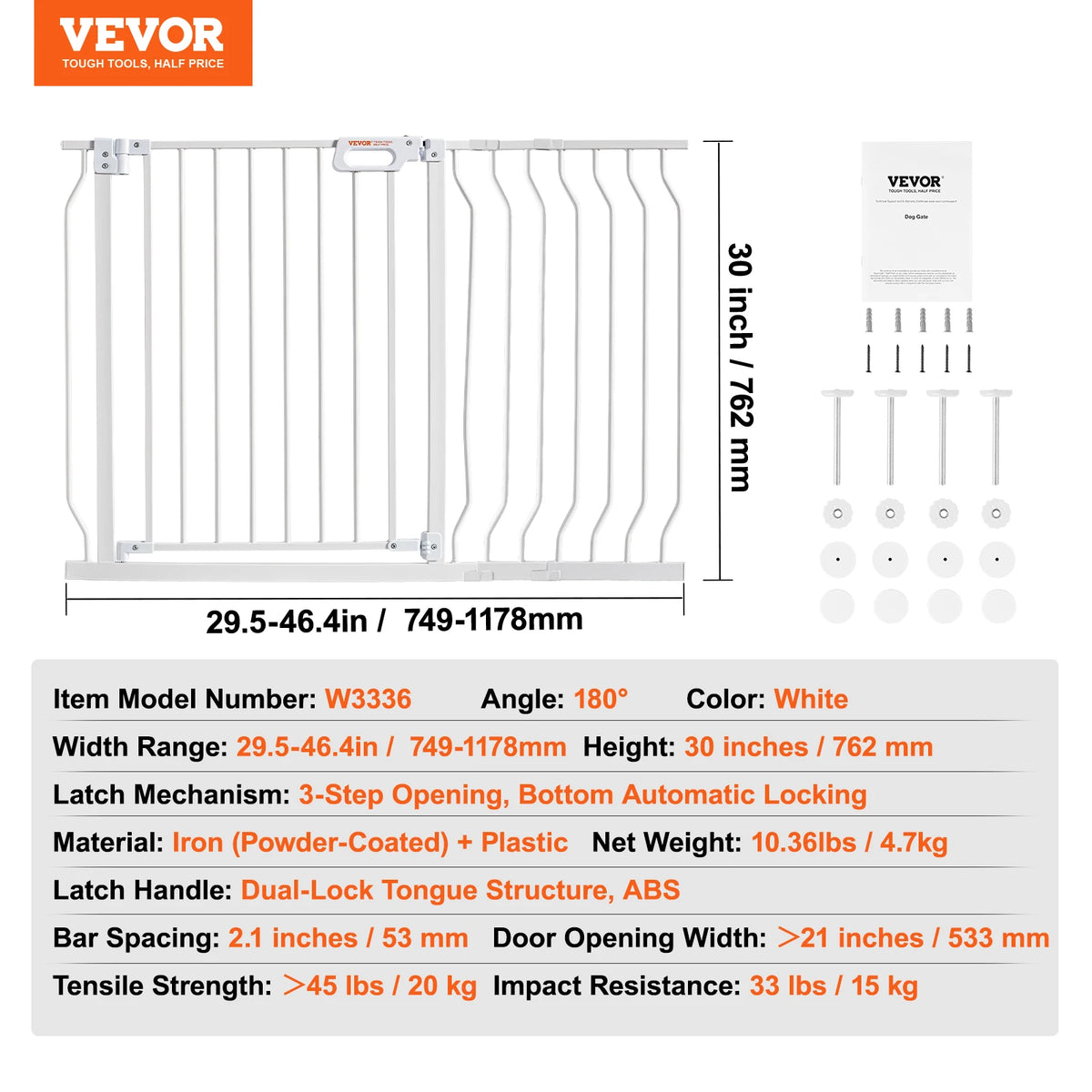 SucceBuy Baby Gate Pressure Mount Walk Through Doorways