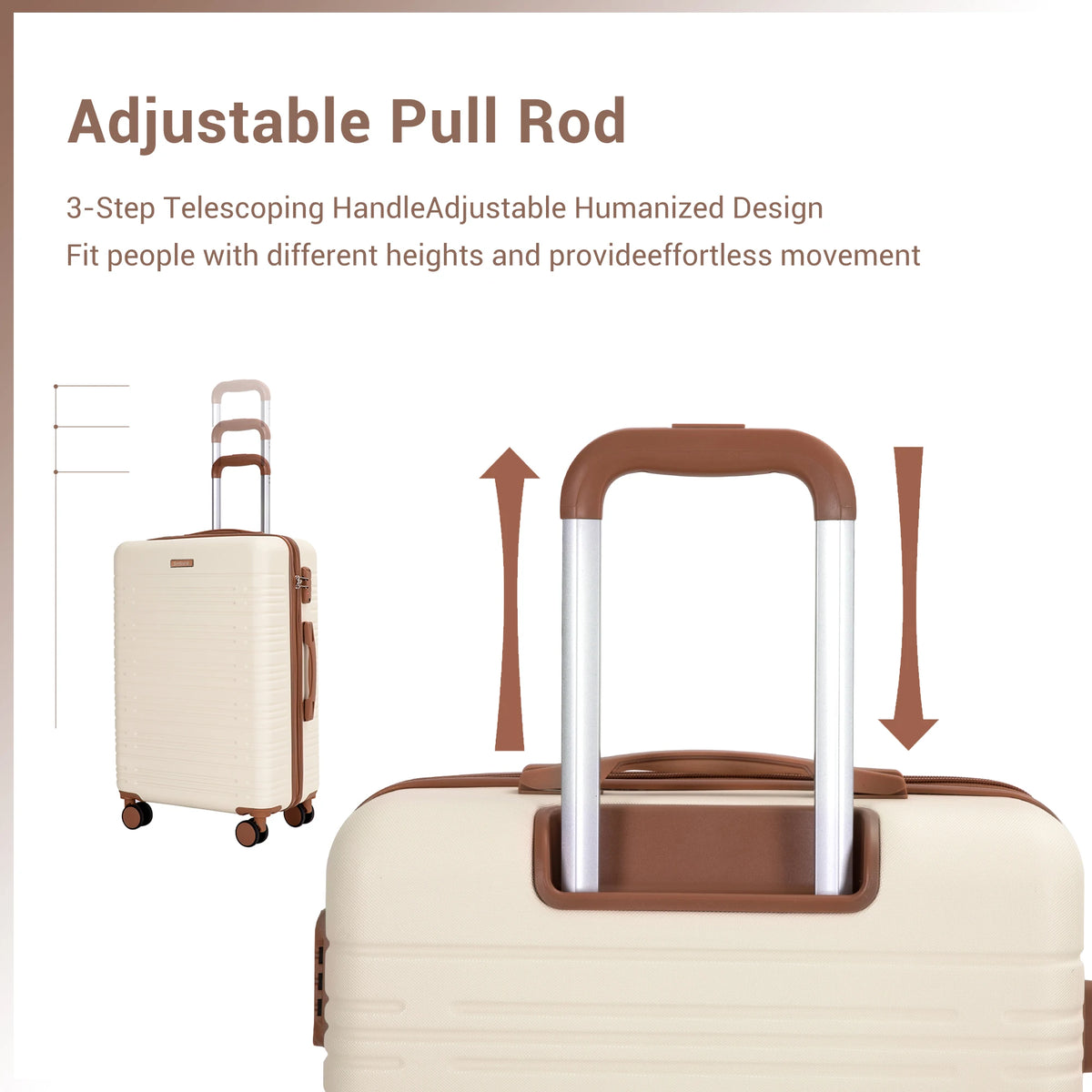 Travelhouse Hardside Luggage Set With Spinner Wheels And TSA Lock