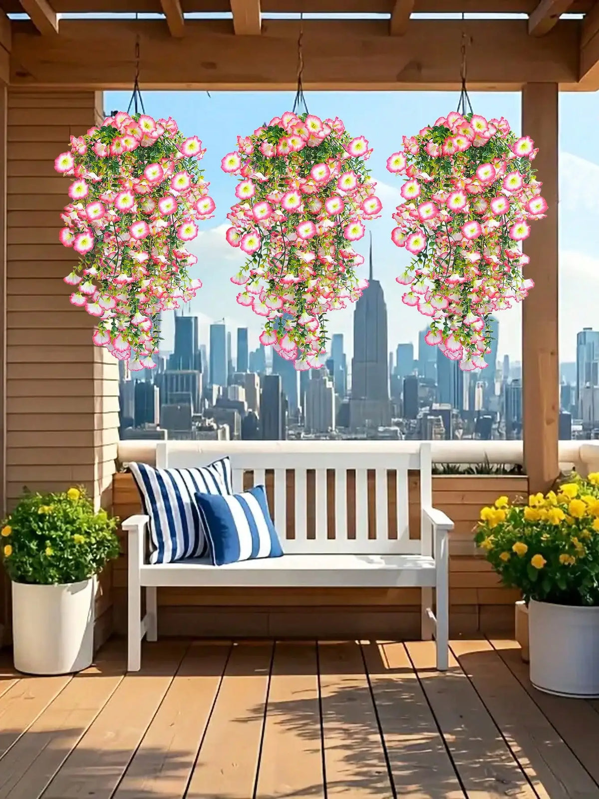 Artificial Eucalyptus Silk Vine, UV-Resistant Outdoor Greenery