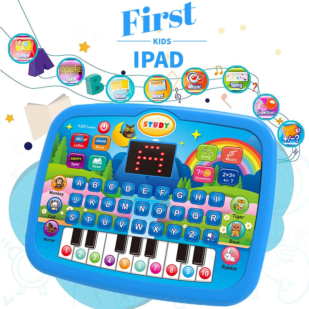 Multi functional early childhood education machine toys, letters, numbers, and music, gifts for boys and girls (no batteries)