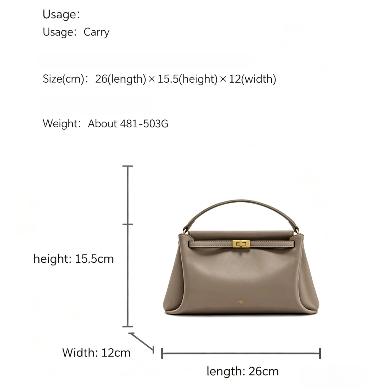 JW PEI Carmen Faux Leather Baguette Handbag For Women