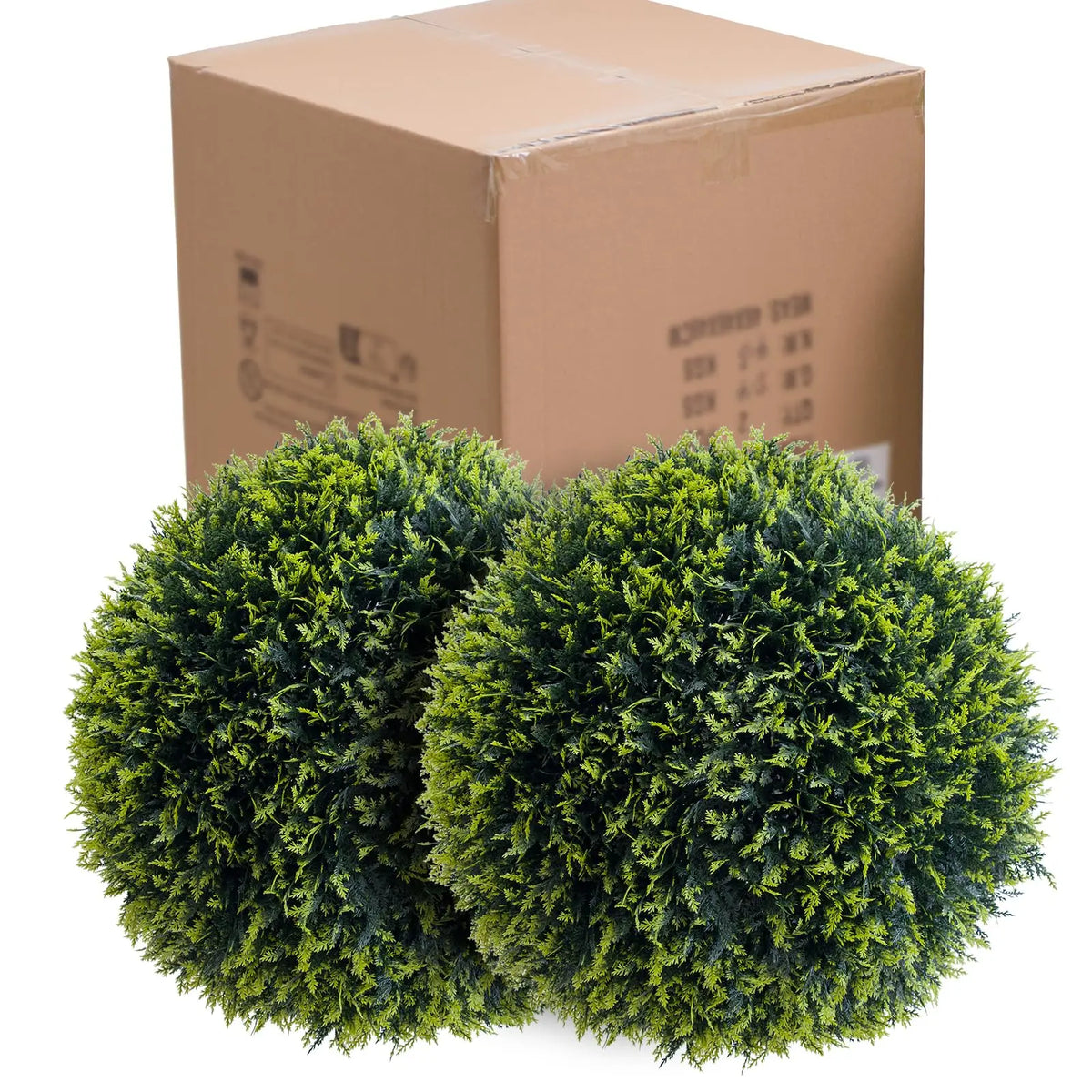 Studyset Topiary Cedar Balls Outdoor Decor Set Of 2
