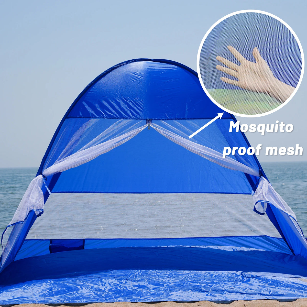 Automatic Beach Camping Tent With UPF 50 Sun Protection Shelter