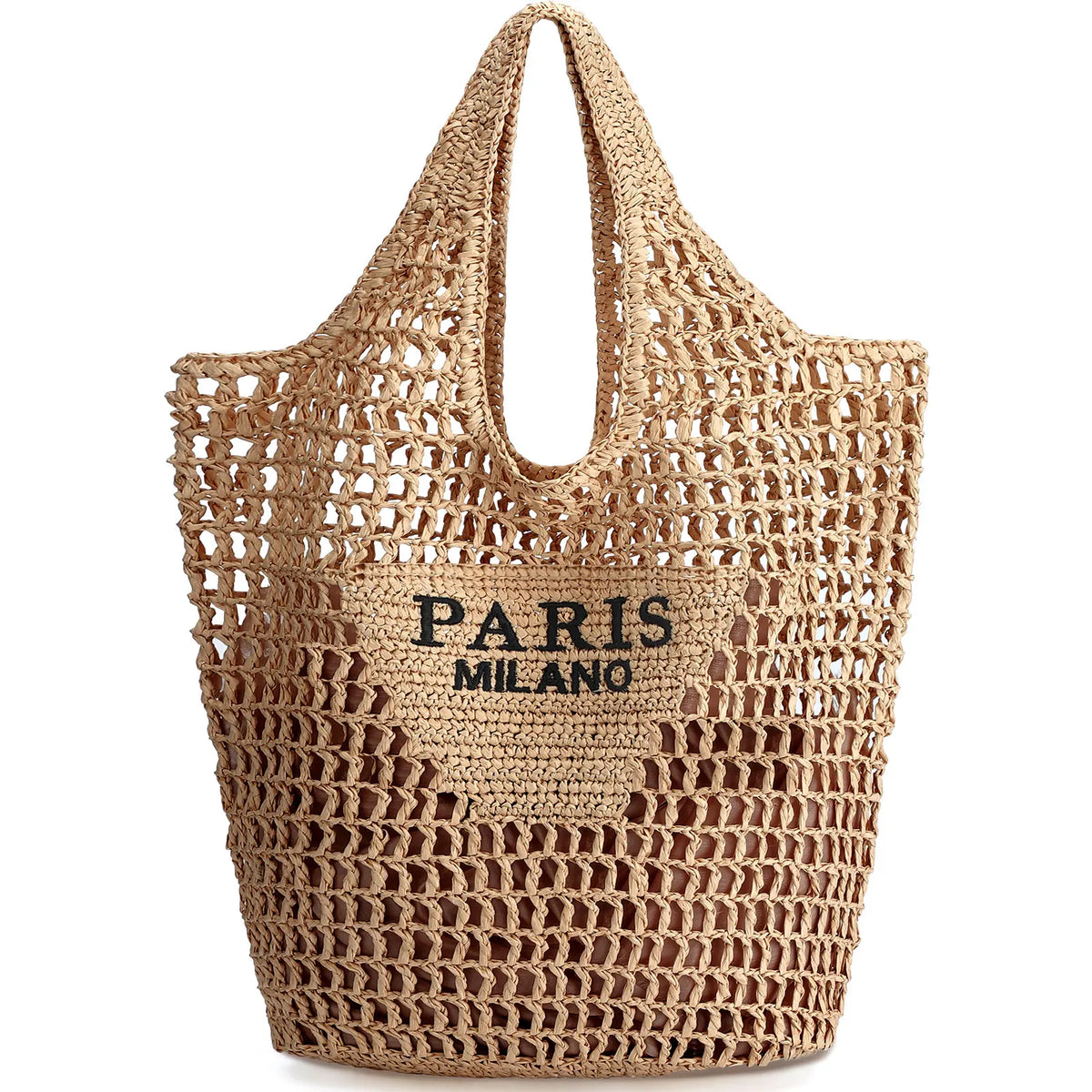HATISAN Handmade Woven Beach Tote Shoulder Bag for Women
