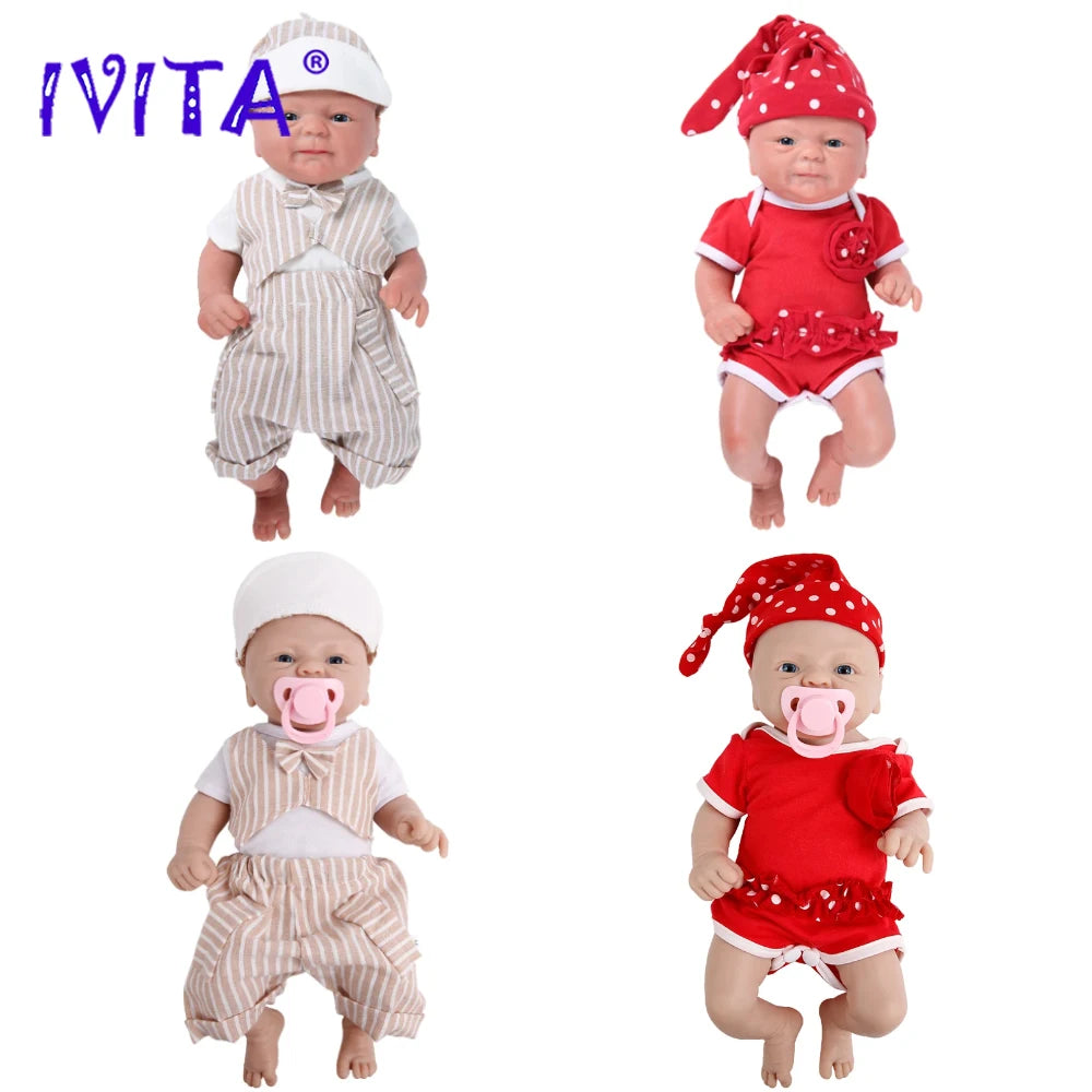 IVITA Realistic Silicone Reborn Baby Doll Kit for Children