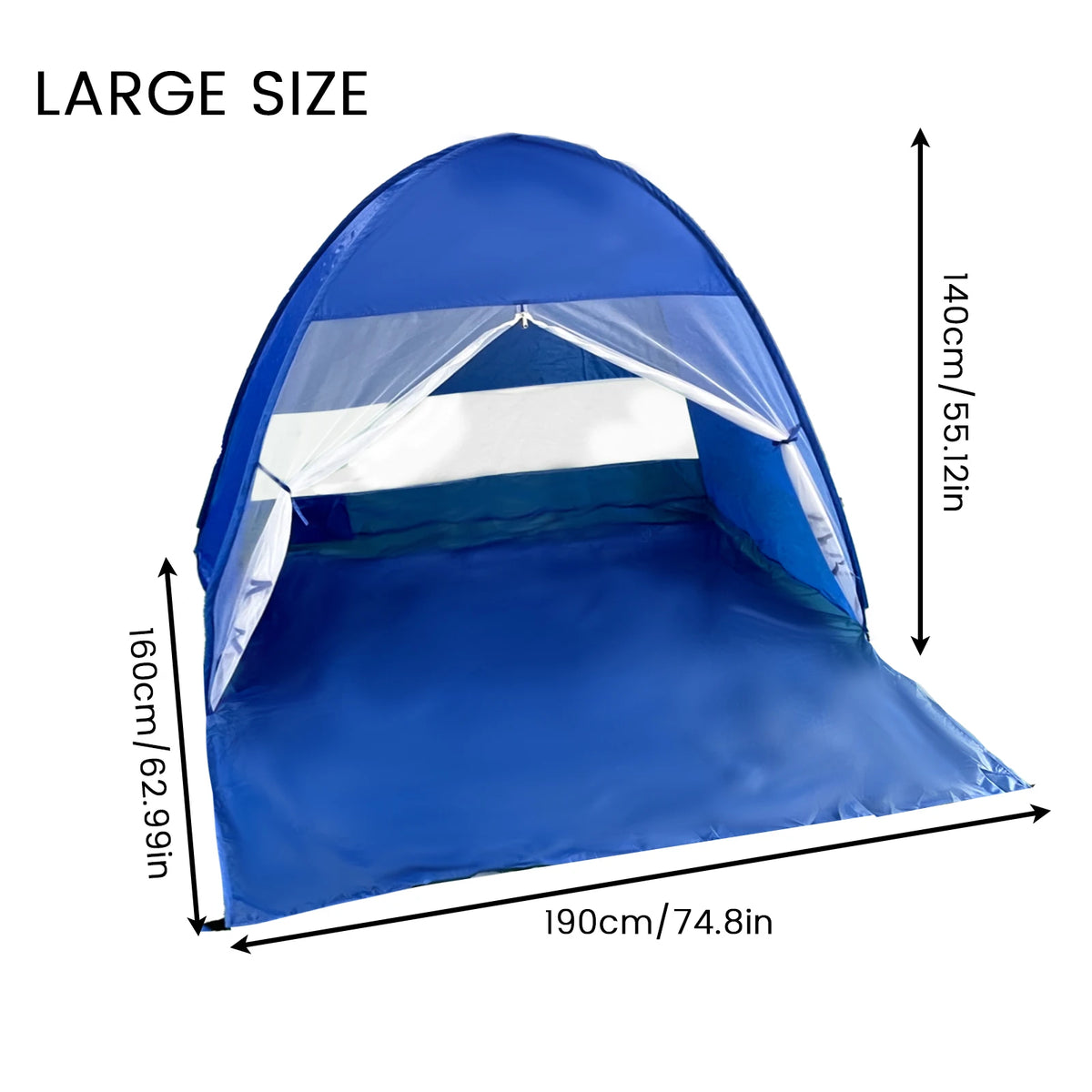 Automatic Beach Camping Tent With UPF 50 Sun Protection Shelter