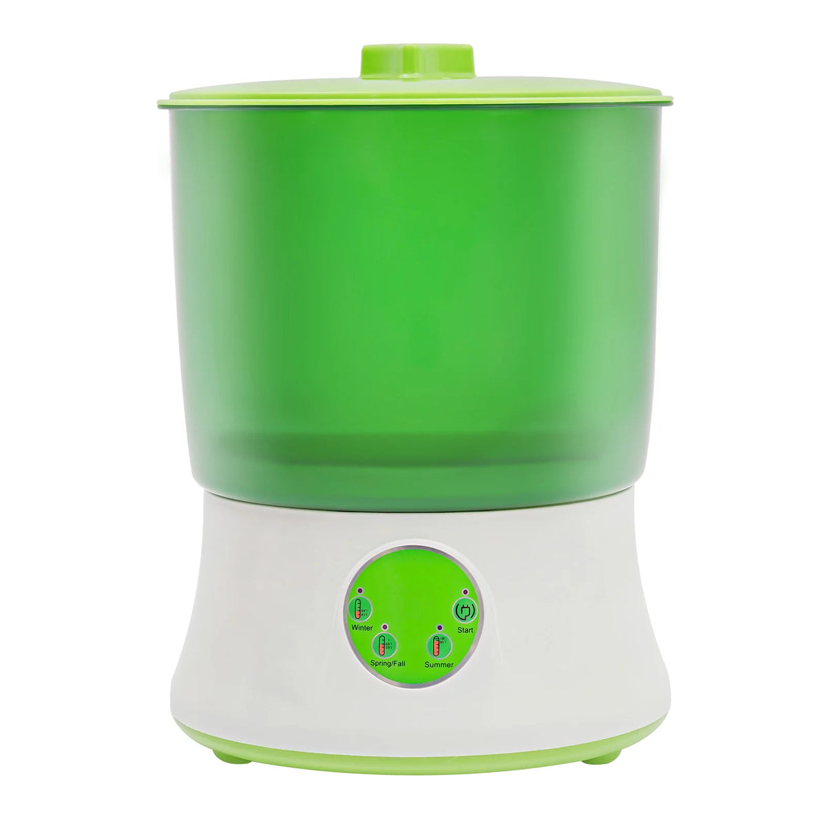 Automatic Bean Sprout Maker with 3 Season Modes, 2-Layer Large Capacity, 360° Rotating Spray, Idea for Home Kitchen