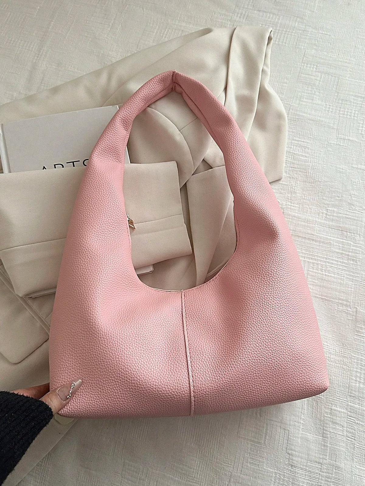 Large Capacity Solid Color Women's Shoulder Bag, Multifunctional Crossbody Bag, Women's Shoulder Tote Bag, Large Capacity Crossbody Tote Bag, Casual Work Bag