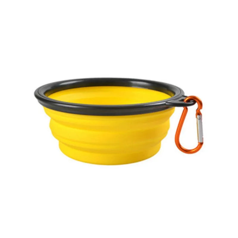 Portable Collapsible TPR Pet Food Bowl For Cats And Dogs
